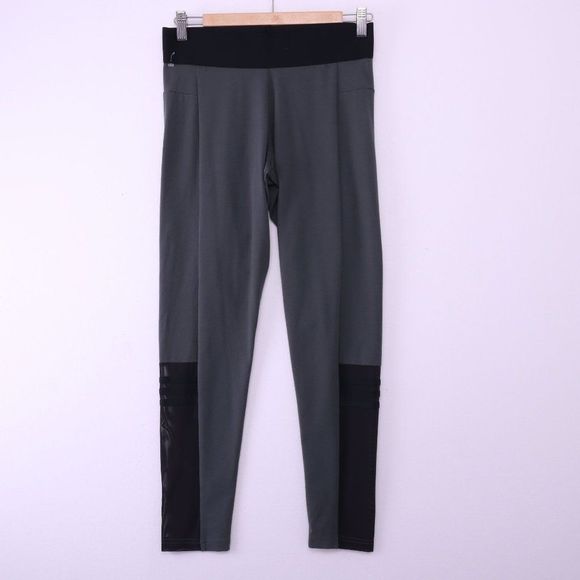 ADIDAS 3 Stripe Green Leggings - Picture 1 of 8